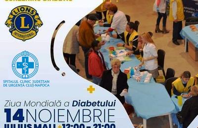 Testare gratuită a glicemiei, de Ziua Mondială a Diabetului, la Spitalul Clinic Județean de Urgență Cluj-Napoca