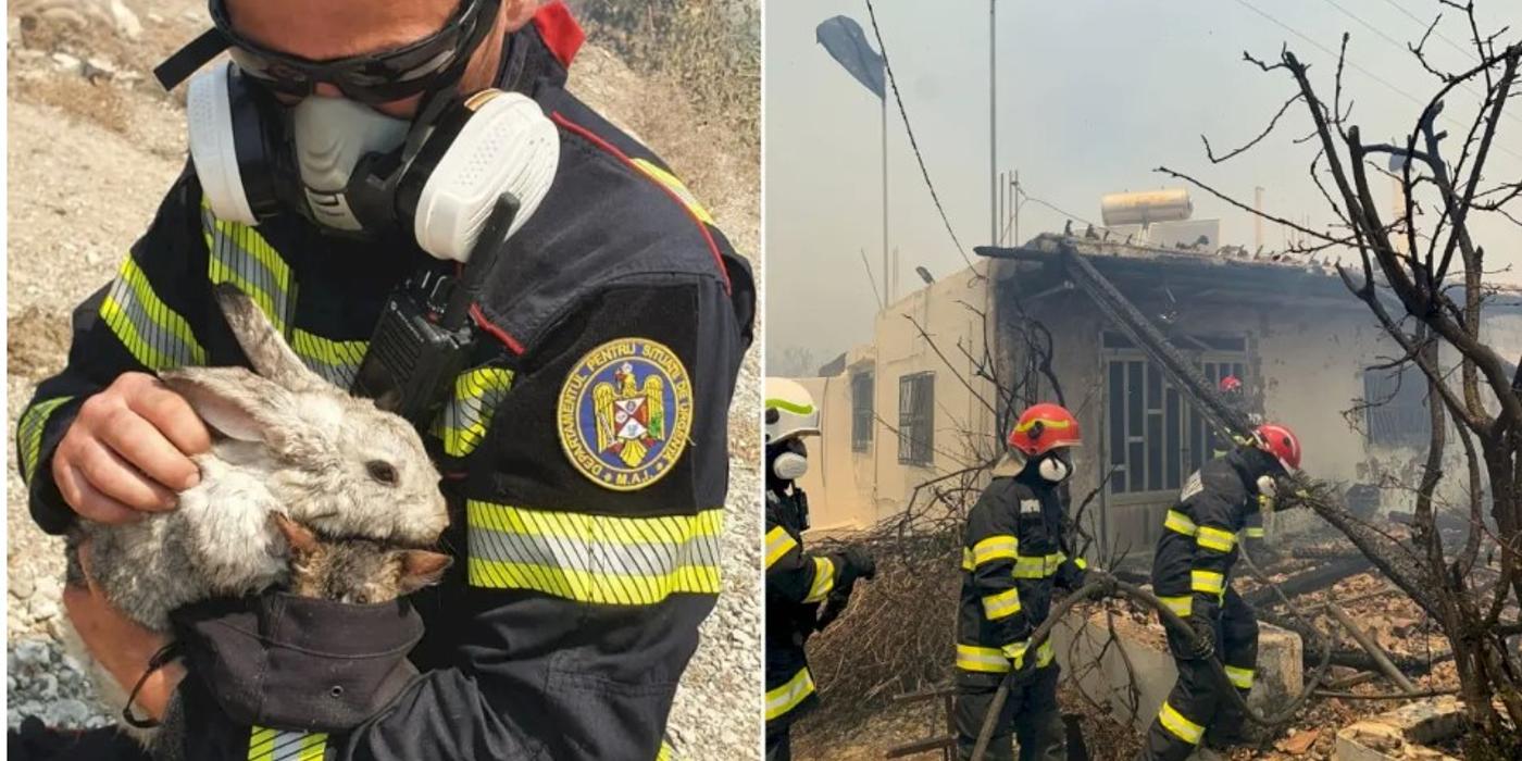 Mai mulți pompieri din București se află în Grecia pentru a se lupta cu incendiile de vegetație