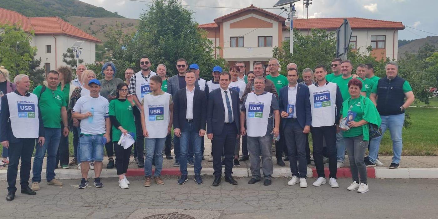 Președintele Partidului Forța Dreptei, Ludovic Orban, a ajuns a doua oară la Tulcea, pentru a fi alături de candidați
