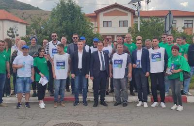 Președintele Partidului Forța Dreptei, Ludovic Orban, a ajuns a doua oară la Tulcea, pentru a fi alături de candidați