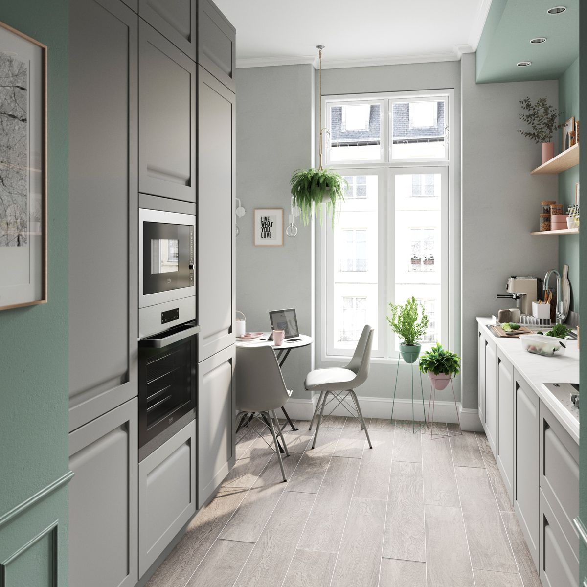 Modele de bucatarii realizate cu mobilier modular