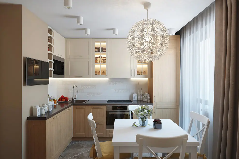 Amenajare moderna intr-un apartament de 2 camere pentru o familie cu un copil