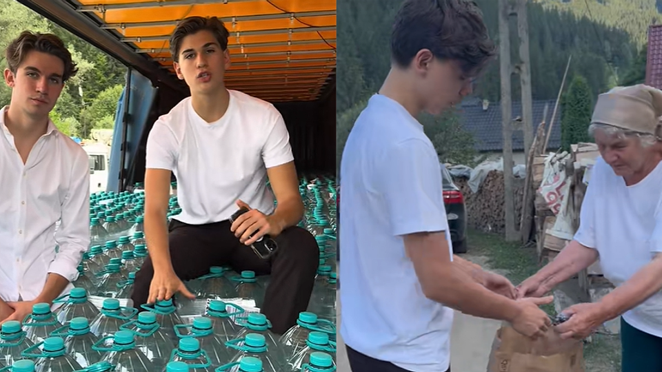VIDEO | Doi tineri ‘de bani gata’ au ales să nu se ducă la UNTOLD și au mers la Broșteni cu ajutoare pentru oamenii loviți de inundații: Să vedem lucrurile astea, pentru noi e destul de șocant