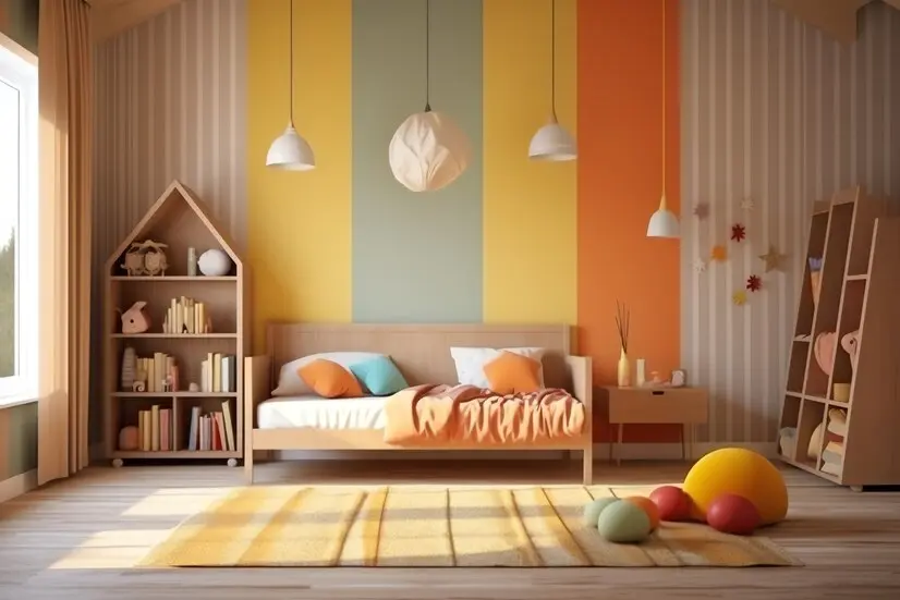Importanța culorilor calde în dormitorul copiilor și trucuri neștiute privind alegerea
