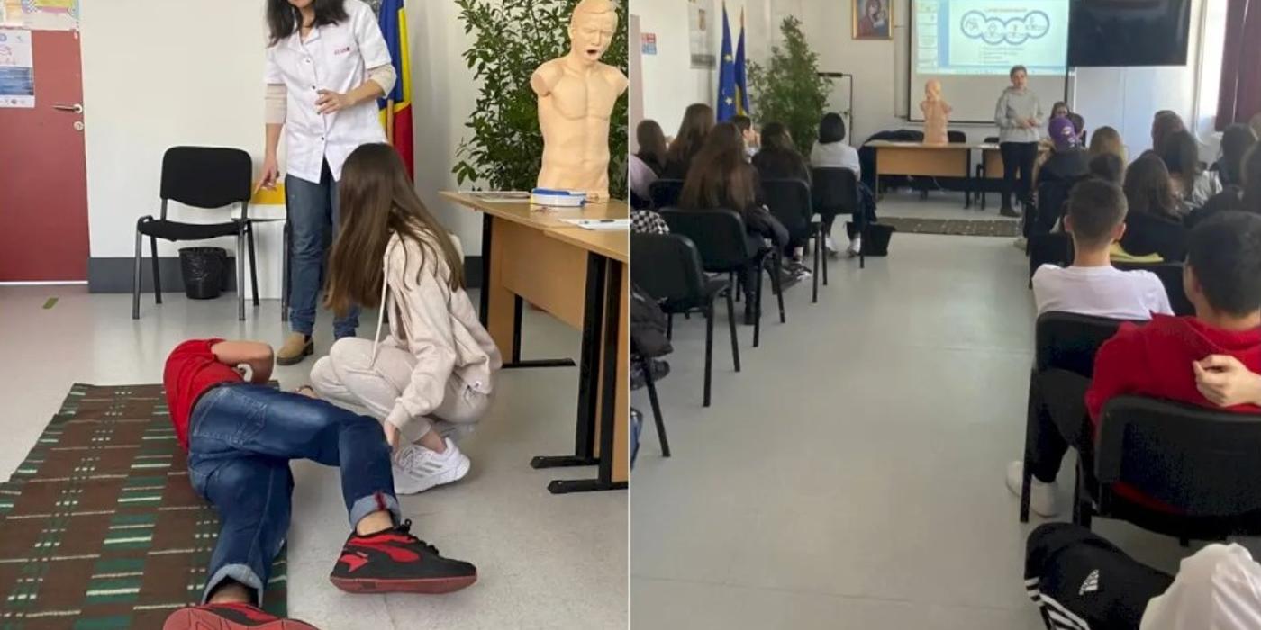 „Ora de prim ajutor”, campania inițiată de ASSMB, va ajunge în 2023 în toate liceele din București