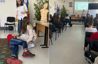 „Ora de prim ajutor”, campania inițiată de ASSMB, va ajunge în 2023 în toate liceele din București