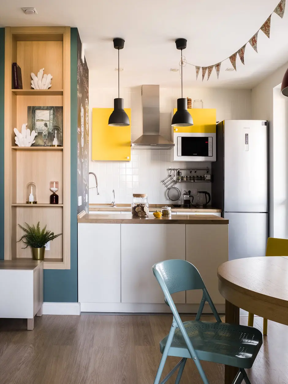 Cum a fost transformat un apartament de doua camere pentru o familie cu un copil