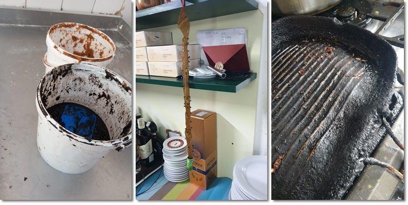 Ulei înegrit cu resturi alimentare în el, tencuieli care stăteau să cadă şi mizerie, printre neregulile găsite de comisarii de la Protecţia Consumatorului la operatori economici din Băile Herculane