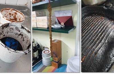 Ulei înegrit cu resturi alimentare în el, tencuieli care stăteau să cadă şi mizerie, printre neregulile găsite de comisarii de la Protecţia Consumatorului la operatori economici din Băile Herculane