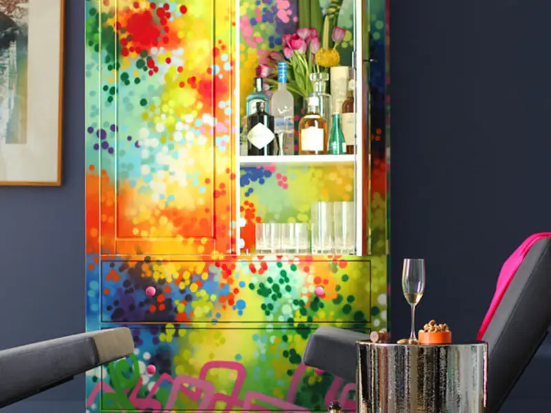 Piese de mobilier cu graffiti creatii Dudeman