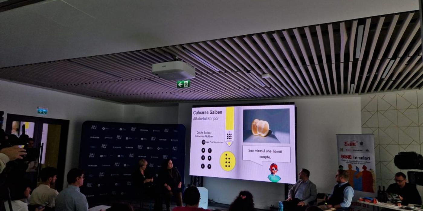 Un pictor din Cluj a inventat un alfabet al culorilor pentru nevăzători