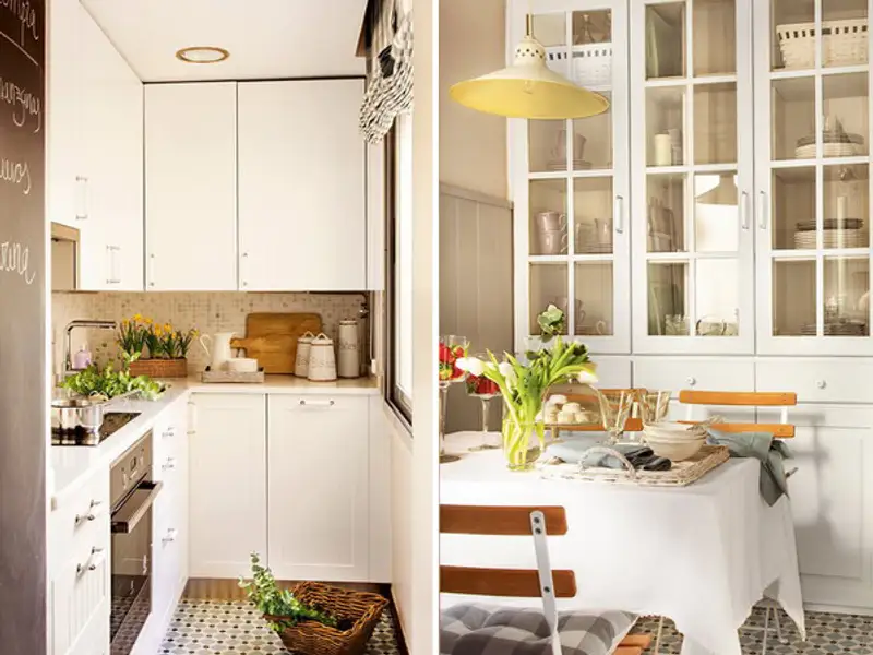 O amenajare moderna pentru o bucatarie de 9 mp