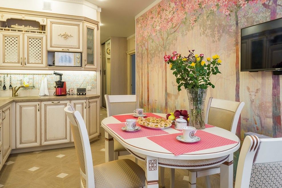 Eleganta si romantism  bucatarie amenajata in stil provensal