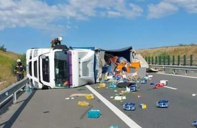 Accident rutier, luni dimineață, 29 iulie, pe autostrada A3