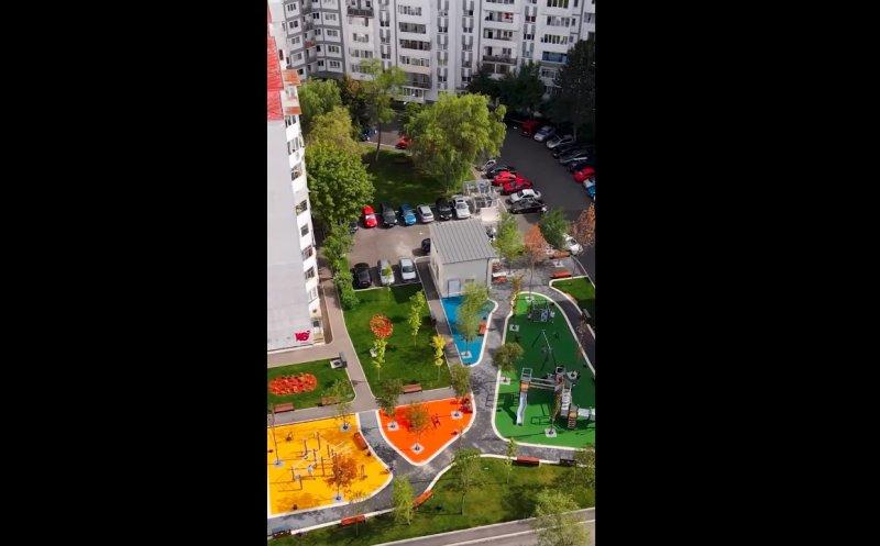Pe locul fostei centrale din cartierul clujean Mănăștur a fost amenajat un spațiu verde
