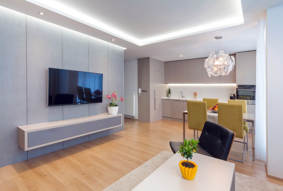 Design minimalist si culori neutre intr-un apartament de 2 camere