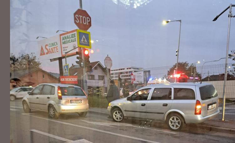 Accident rutier, în această dimineață, pe strada Plopilor din comuna Florești