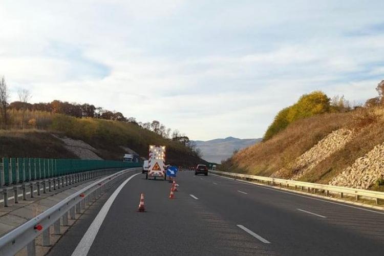 Astăzi, 1 aprilie, până la ora 15.00, sunt restricții de circulație pe Autostrada Transilvania (A3)