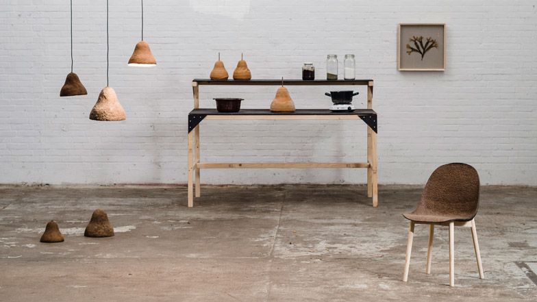 Mobila ecologica din alge si hartie