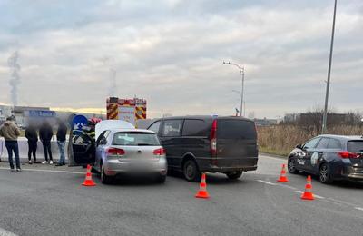 Accident de circulație, luni dimineața, la ieșire din Apahida, spre Cluj-Napoca