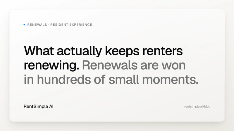 What Actually Keeps Renters Renewing