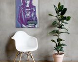 Joey Ramone lifestyle mockup — Comic Strip Canvas