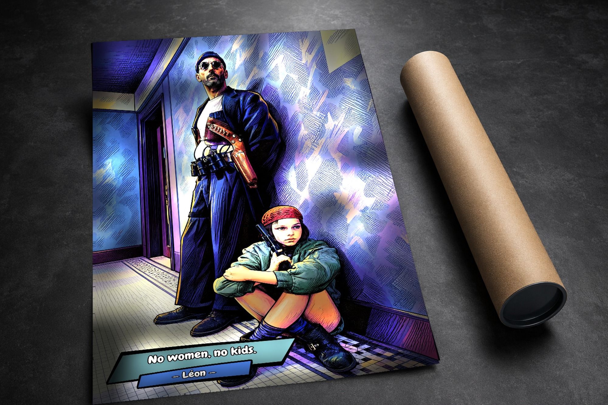 Leon lifestyle mockup — Comic Strip Canvas