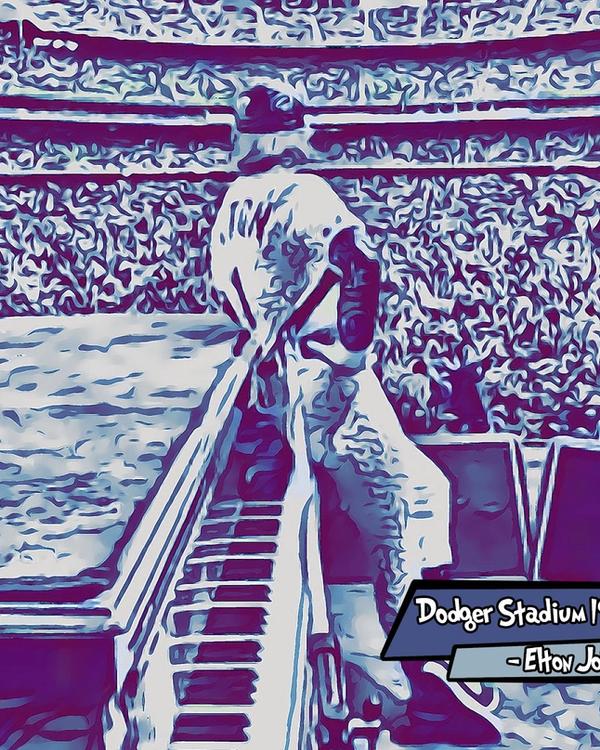 Elton John — Comic Strip Canvas