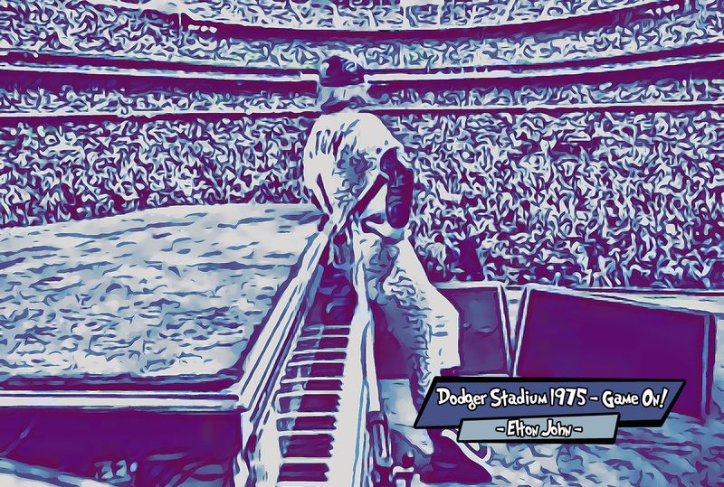 Elton John — Comic Strip Canvas