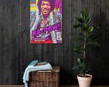 Jimi Hendrix lifestyle mockup — Comic Strip Canvas