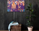 The Sex Pistols lifestyle mockup — Comic Strip Canvas