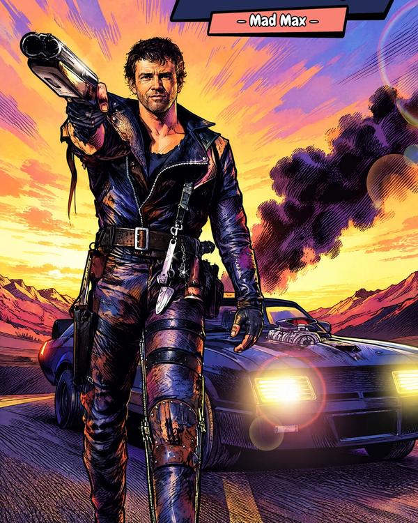 Mad Max — Comic Strip Canvas