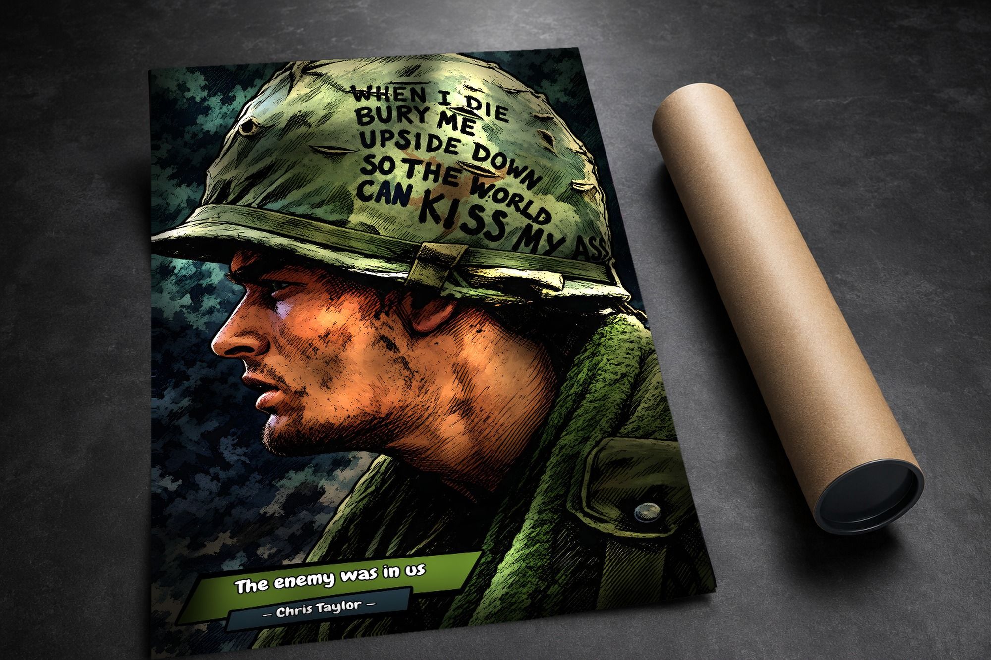 Platoon lifestyle mockup — Comic Strip Canvas