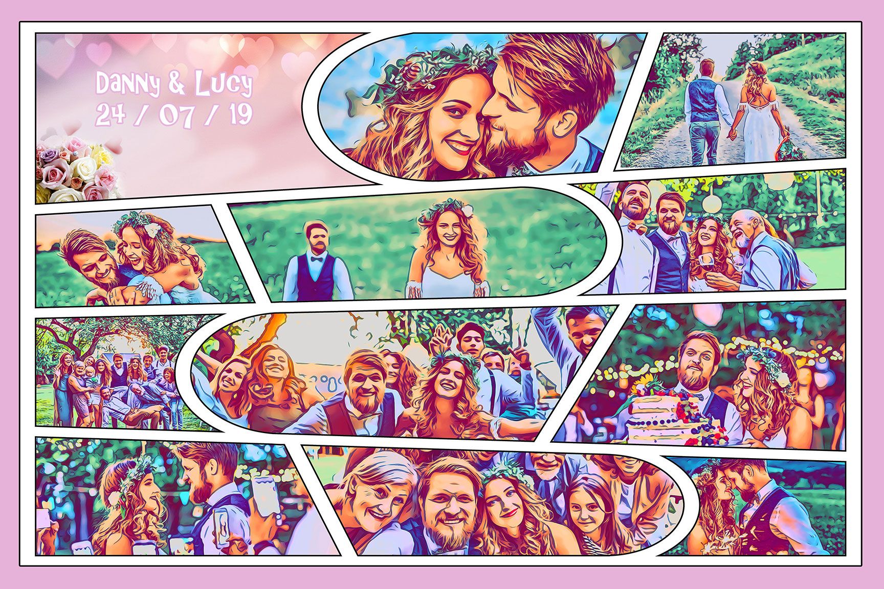 Personalised Comic Strips example — Comic Strip Canvas