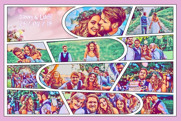 Personalised Comic Strips example — Comic Strip Canvas