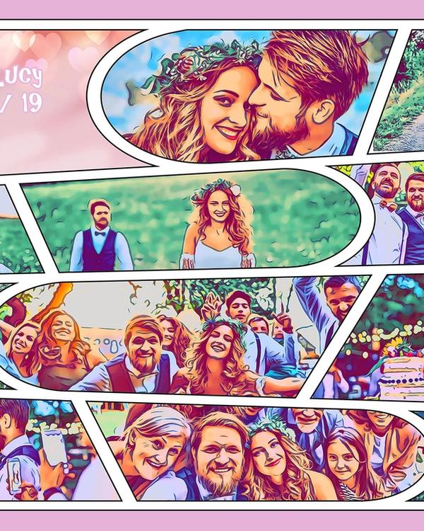 Personalised Comic Strips example — Comic Strip Canvas