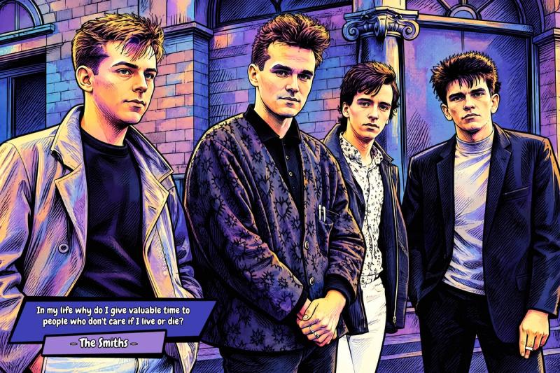 The Smiths — Comic Strip Canvas
