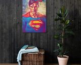 Superman lifestyle mockup — Comic Strip Canvas