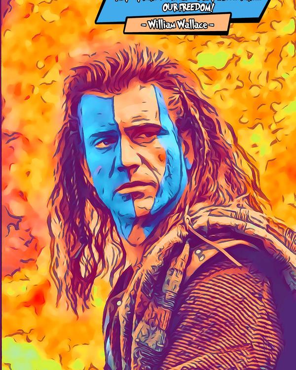 Braveheart — Comic Strip Canvas