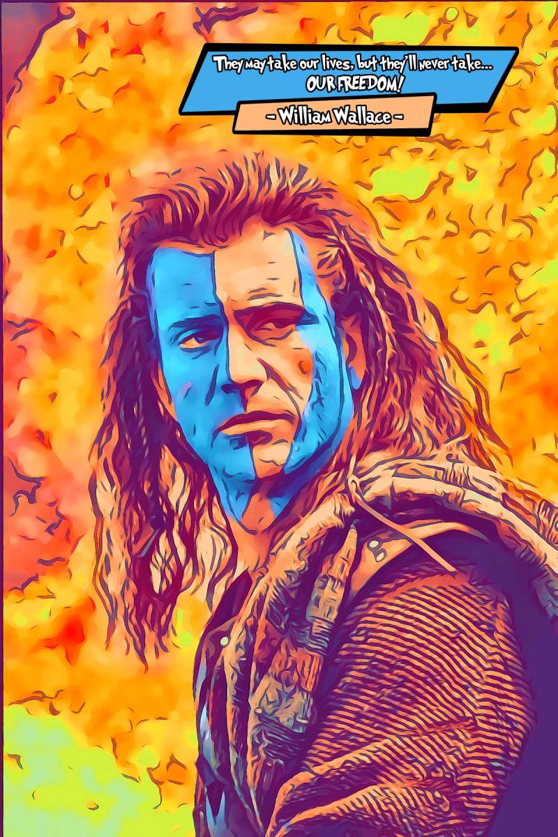 Braveheart — Comic Strip Canvas