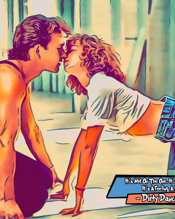 Dirty Dancing — Comic Strip Canvas