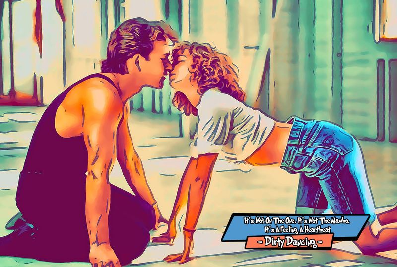 Dirty Dancing — Comic Strip Canvas