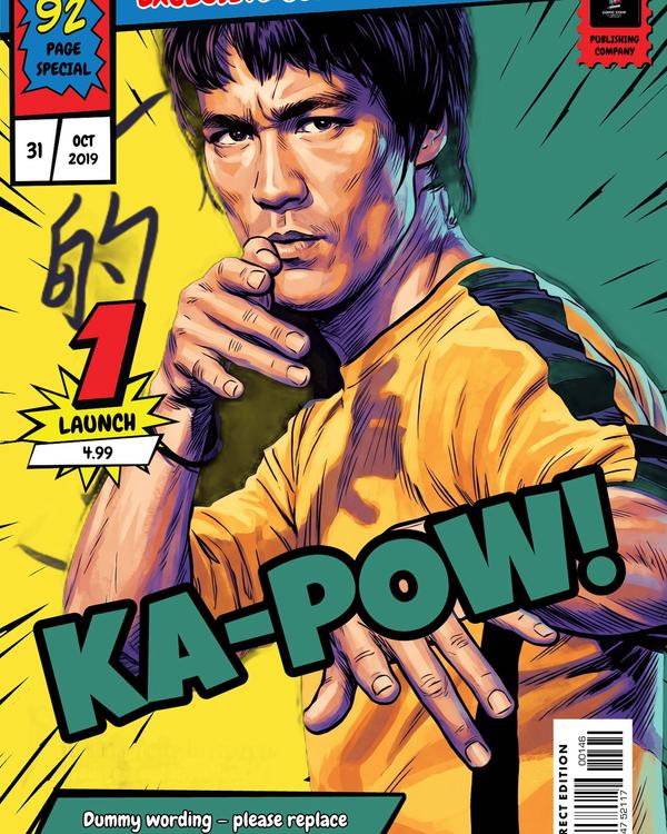 Bruce Lee — Comic Strip Canvas