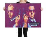 Hot Fuzz lifestyle mockup — Comic Strip Canvas