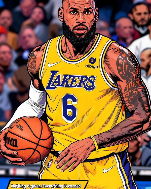 LeBron James — Comic Strip Canvas