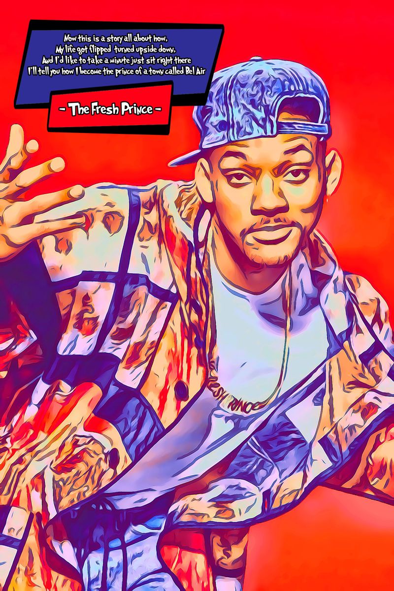 Fresh Prince Of Bel Air — Comic Strip Canvas
