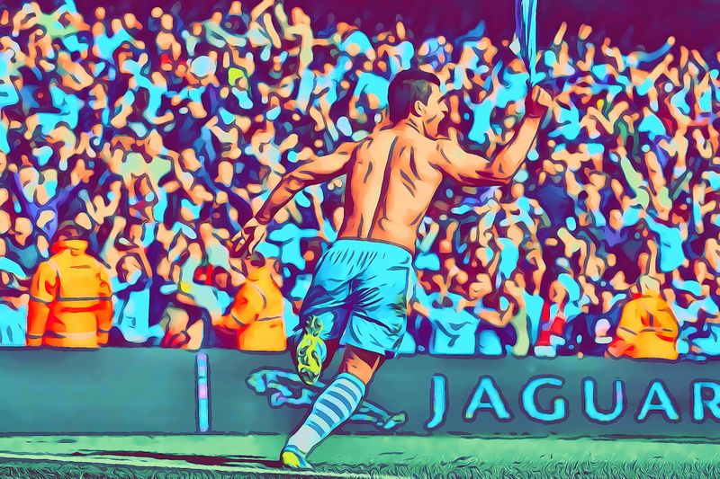 Sergio Aguero — Comic Strip Canvas