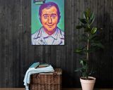 Andy Kaufman lifestyle mockup — Comic Strip Canvas