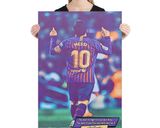 Leo Messi lifestyle mockup — Comic Strip Canvas