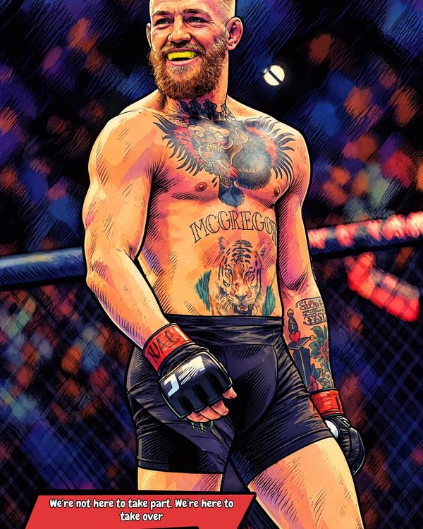 Connor McGregor — Comic Strip Canvas